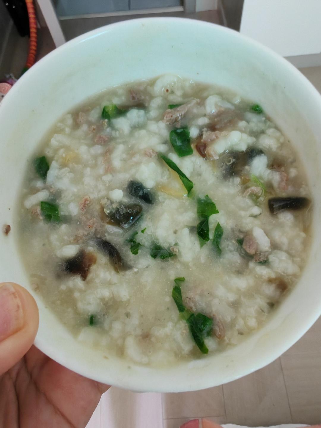 皮蛋瘦肉粥（牛肉）