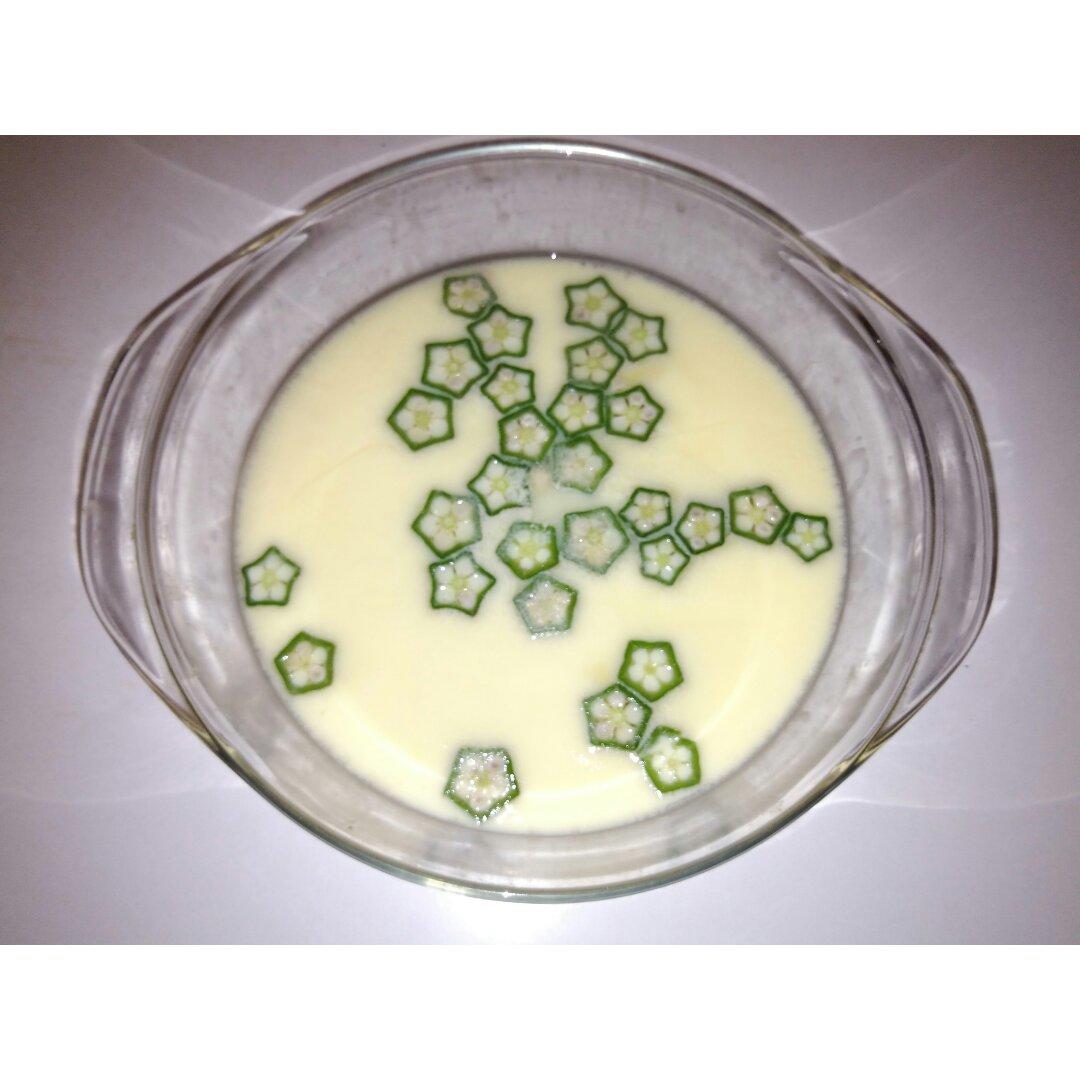 颜值控-做一朵开在碗里的花秋葵蒸水蛋