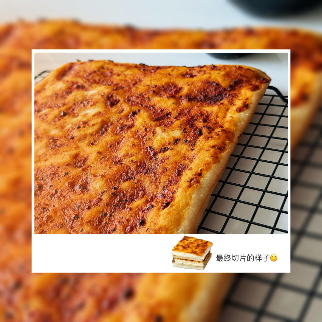 【保罗教你做面包】香料面包（芝麻烤饼）配囊包菜