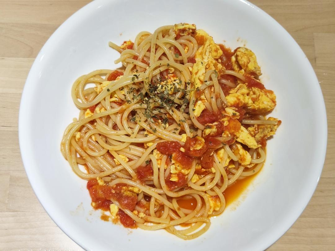 鸡蛋西红柿-意大利面