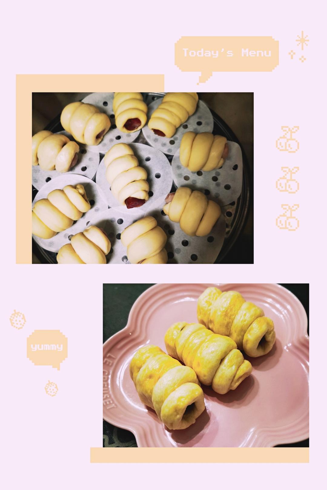 孩子爱吃的中式香肠卷