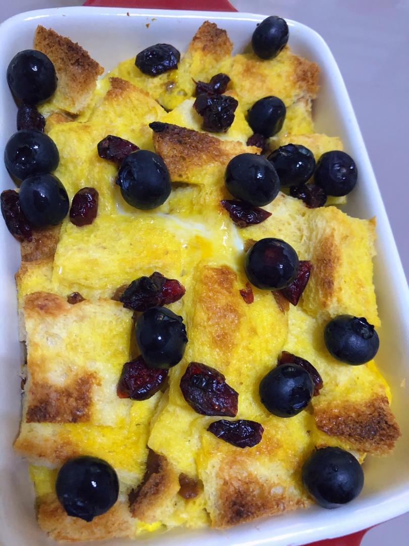 焗烤蔓越梅吐司布丁