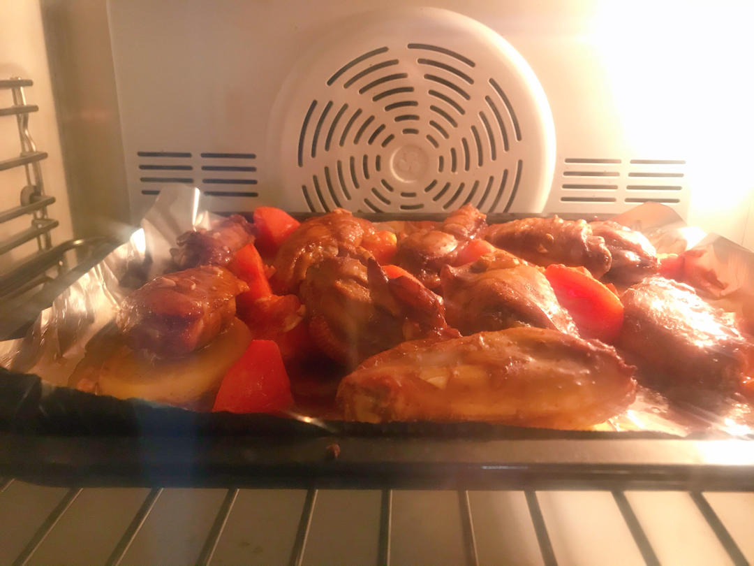 北鼎烤箱食谱.小番茄烤鸡翅