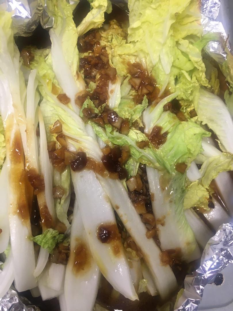 超简单不加盐锡纸娃娃菜