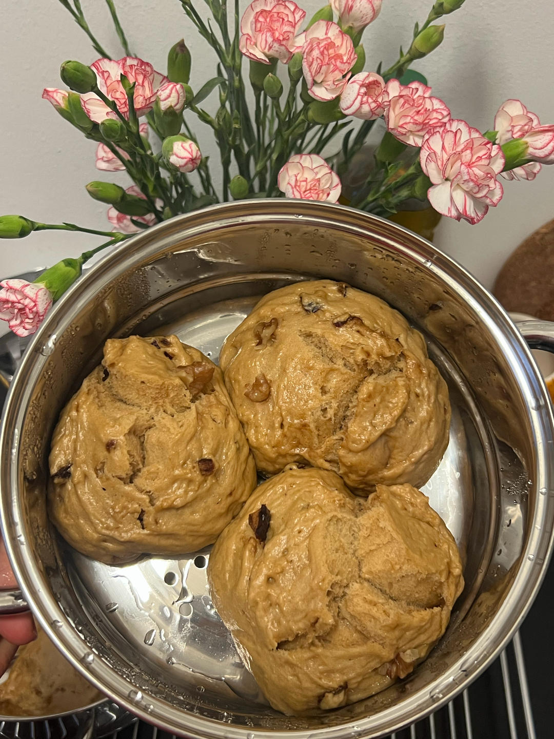 红糖开花馒头
