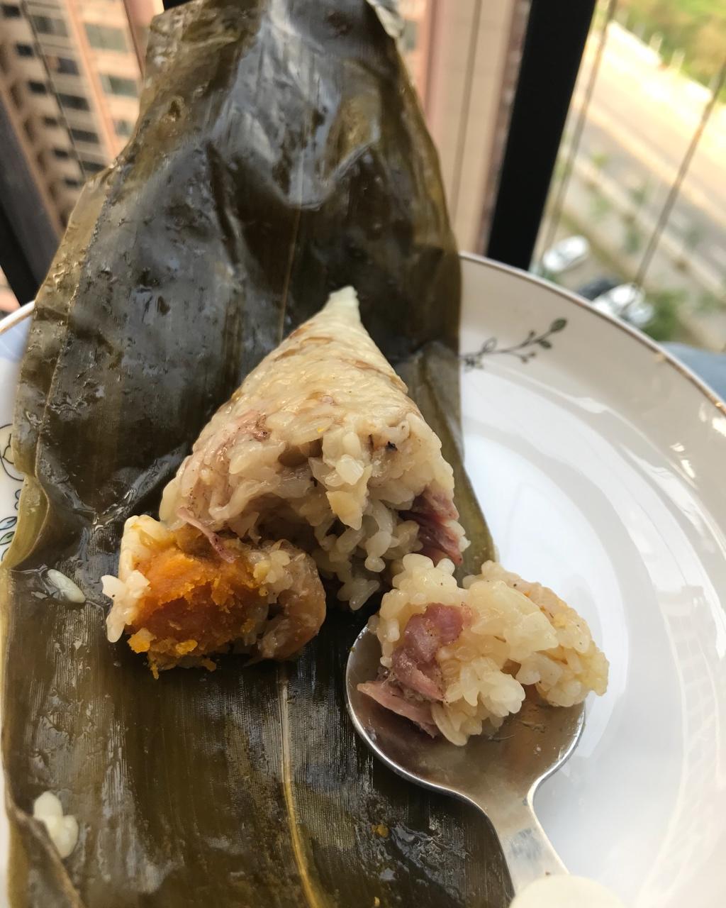 咸蛋猪肉绿豆粽