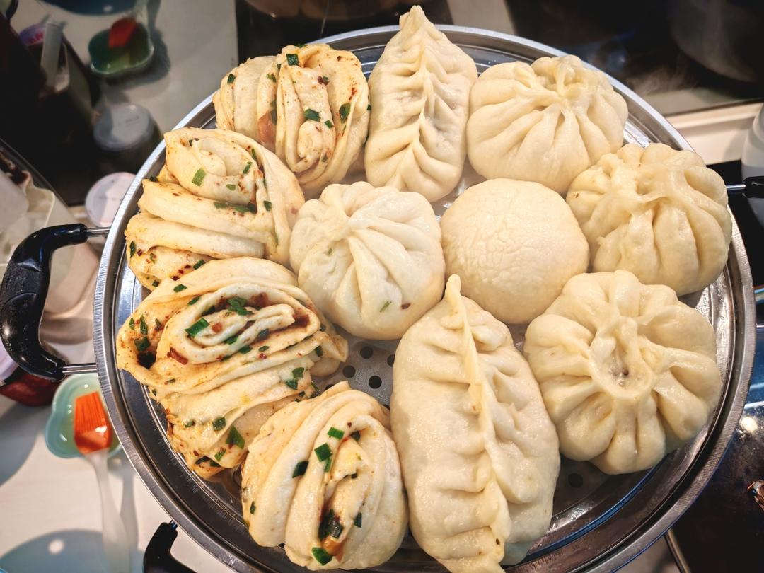 葱肉花卷（包子吃腻了换个花样吧）