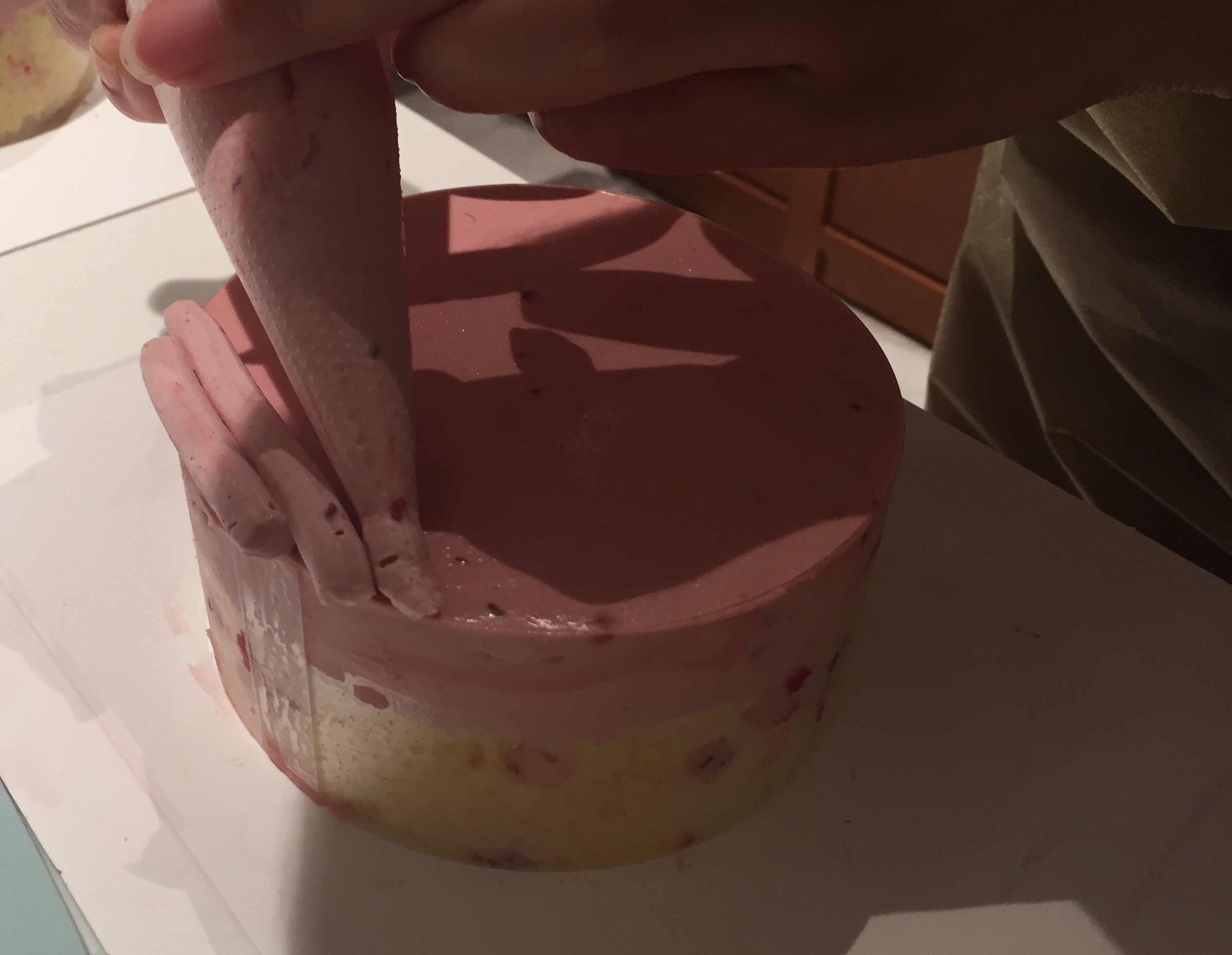 粉色草莓小蛋糕的做法 步骤16