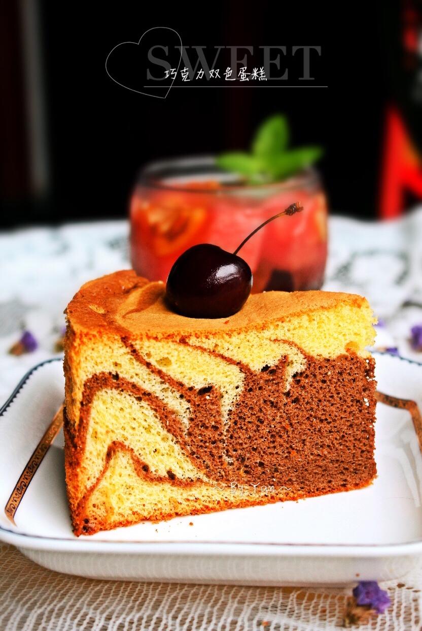 酸奶抹茶双色蛋糕（春天的颜色）