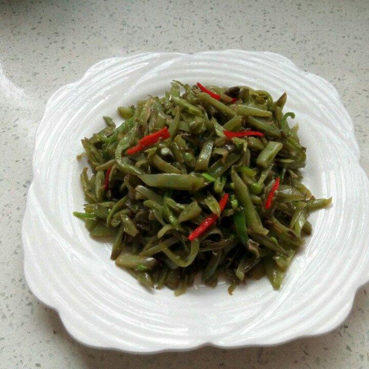辣炒眉豆肉丝