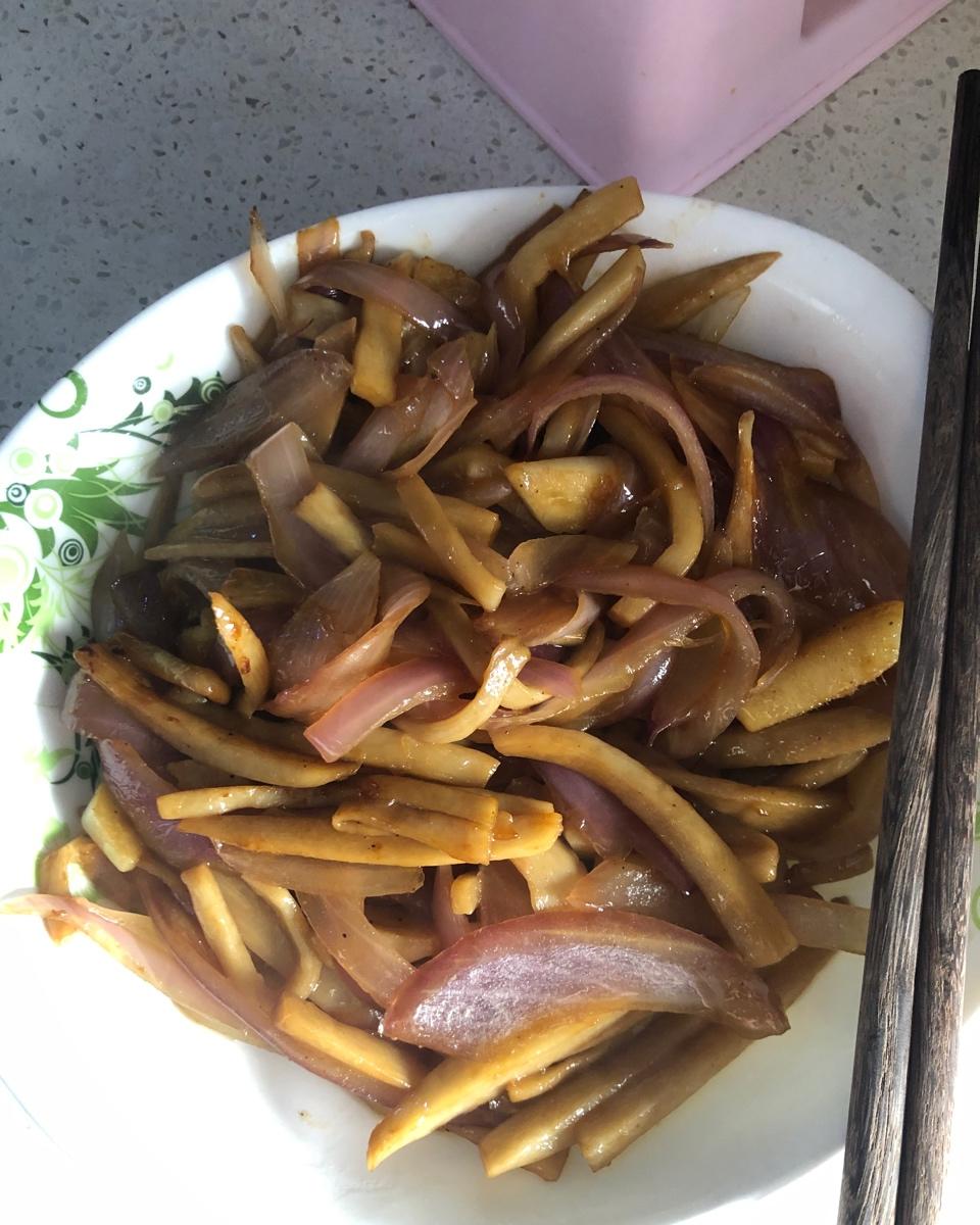 洋葱遇到杏鲍菇