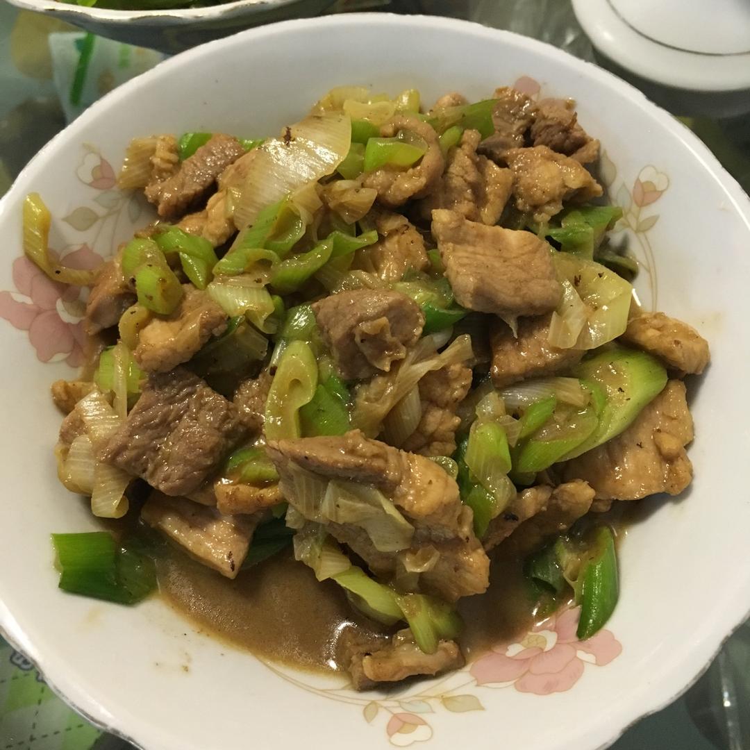 孤独的美食家-大葱炒肉