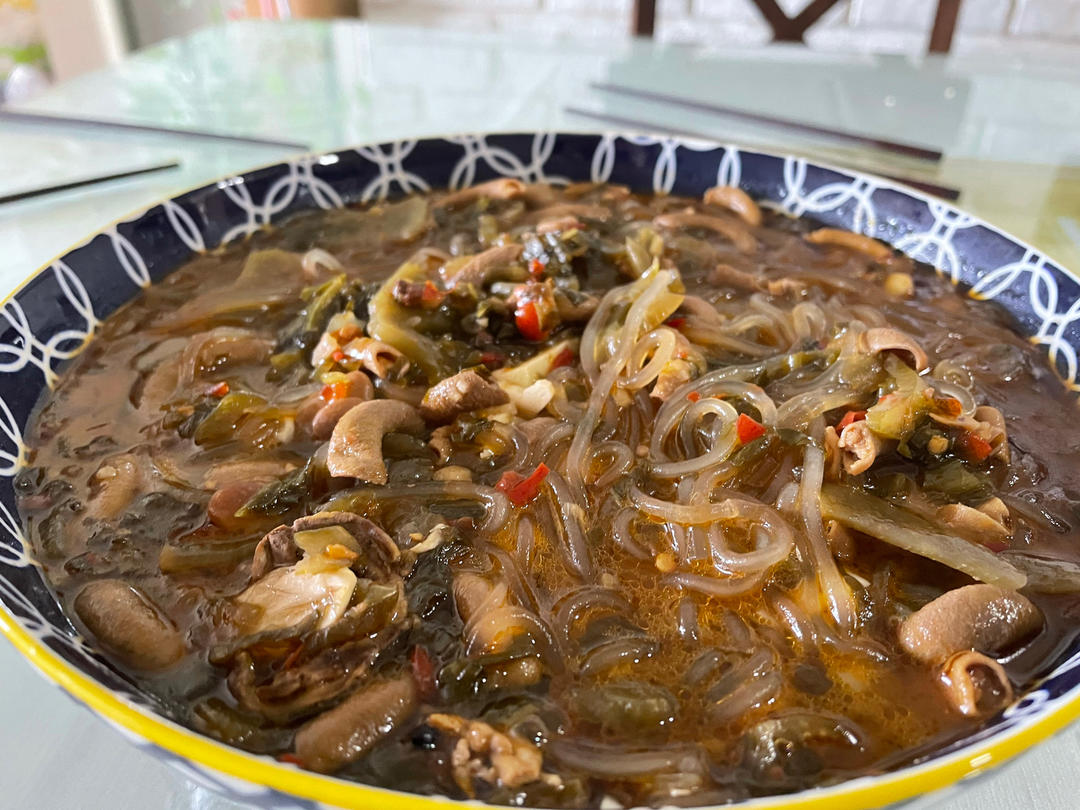 资阳名菜-鸡杂粉条（煲）