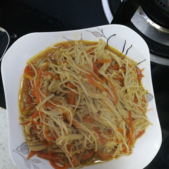 素炒金针菇