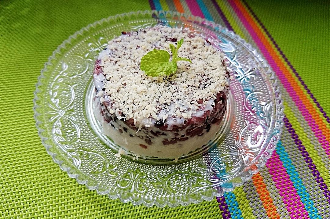 微海做的椰汁紫米糕