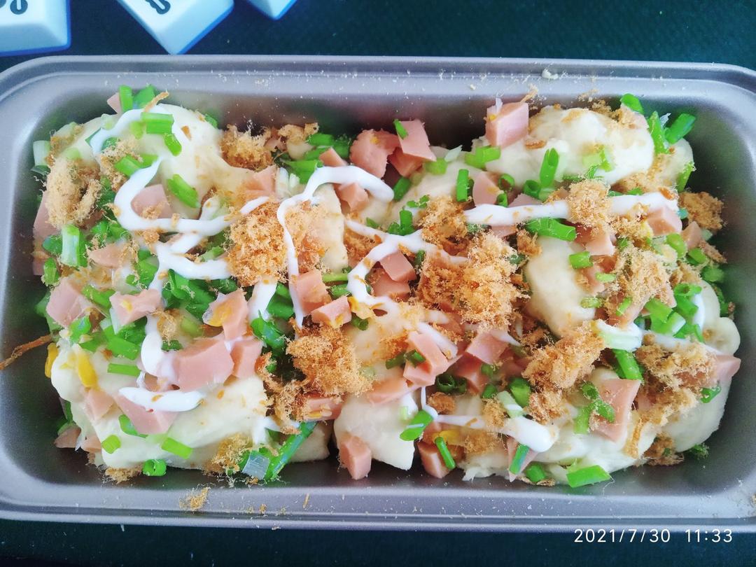 肉松手撕面包—超软会爆浆的面包哟