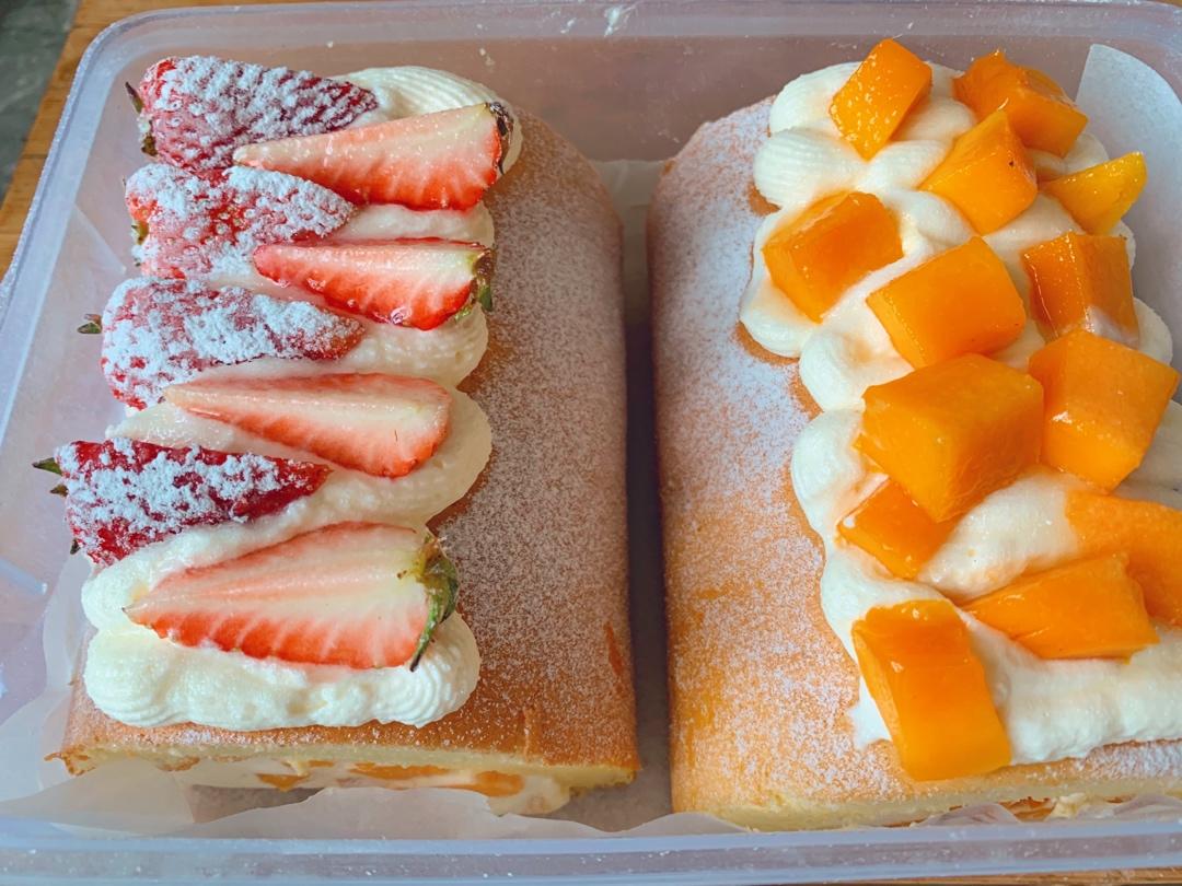 【北鼎品牌公开课】不易裂的戚风蛋糕卷（百香果芒果&芋泥肉松两种口味）