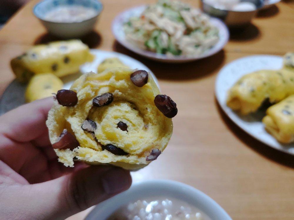 南瓜红豆卷