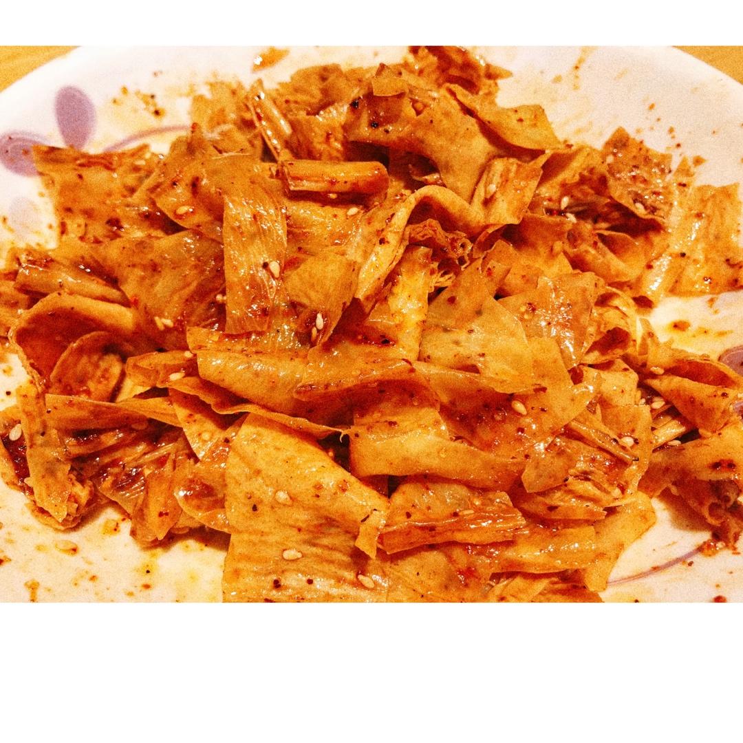 超级简单麻辣豆皮