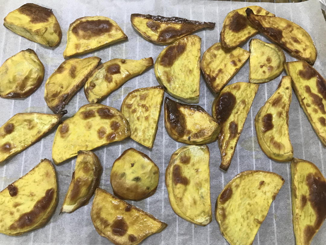 一吃就爱上❗️香甜软糯的烤红薯片❗️巨好吃～追剧必备！