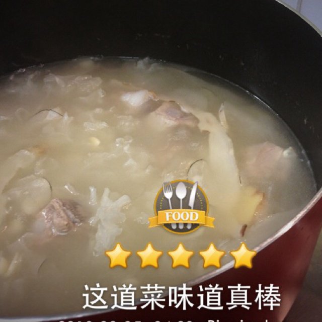 百合银耳肉排汤