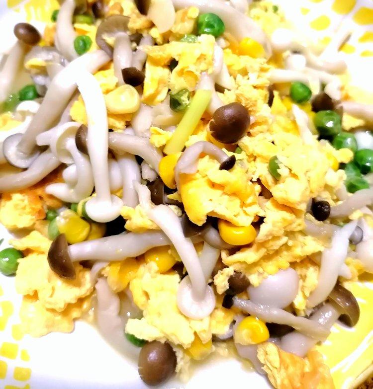 海鲜菇炒鸡蛋