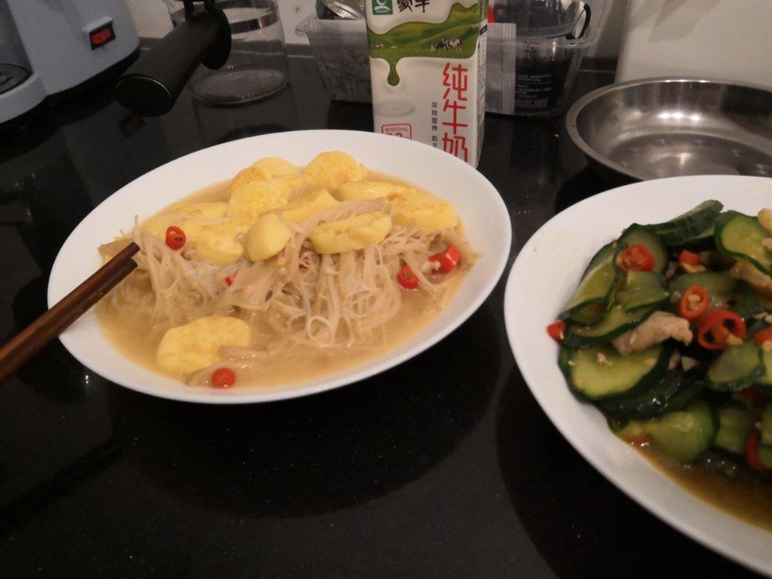 超级下饭菜--金针菇日本豆腐