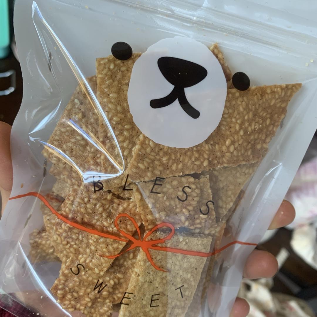 芝麻薄脆饼干，一步操作，超级简单