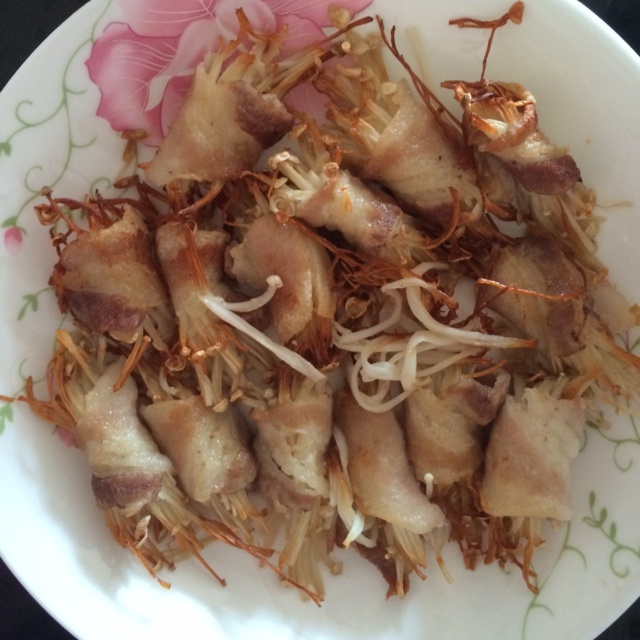 金针菇肉卷by空气炸锅