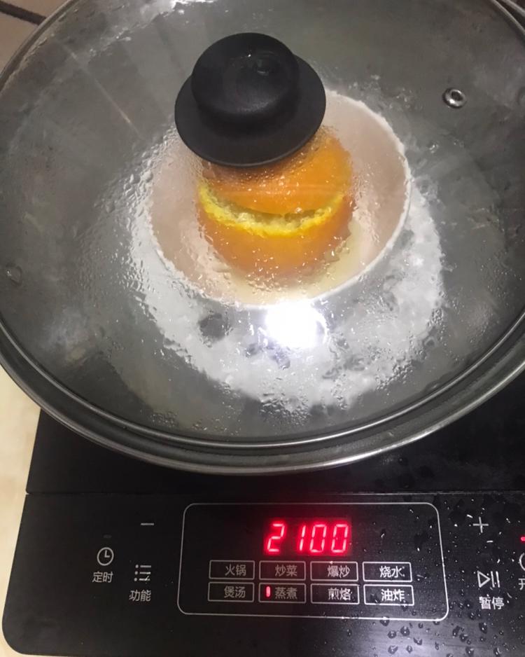 盐蒸橙子治疗咳嗽