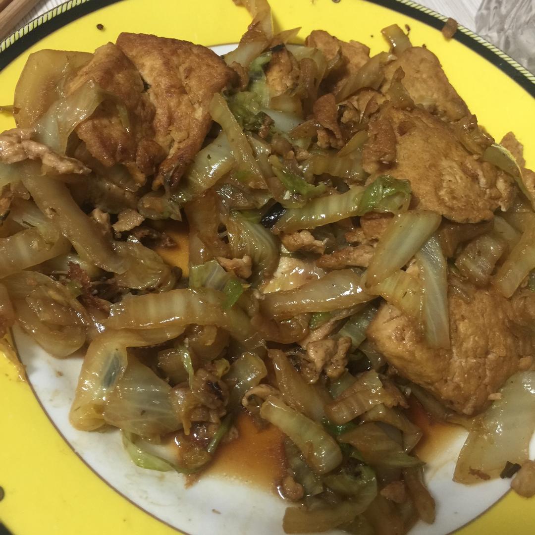 白菜炒豆腐