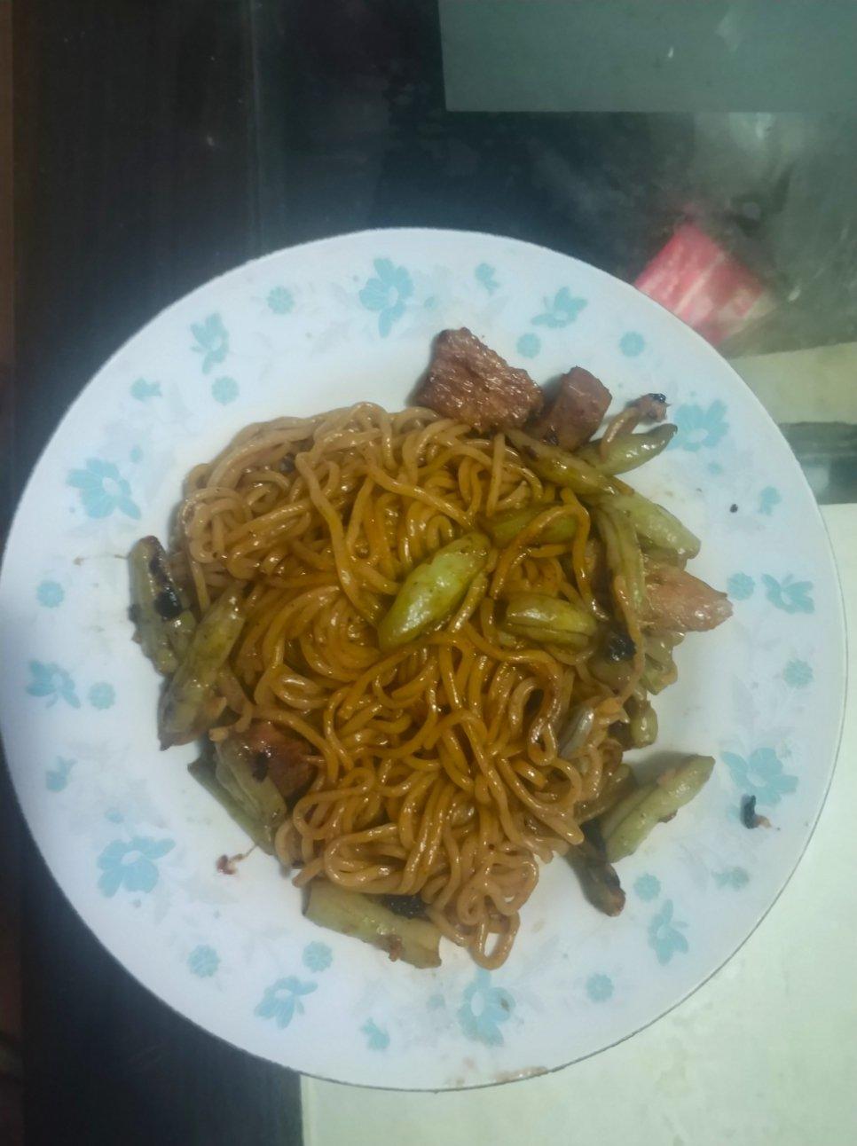 芸豆焖面（附万能的腌肉不老的办法）