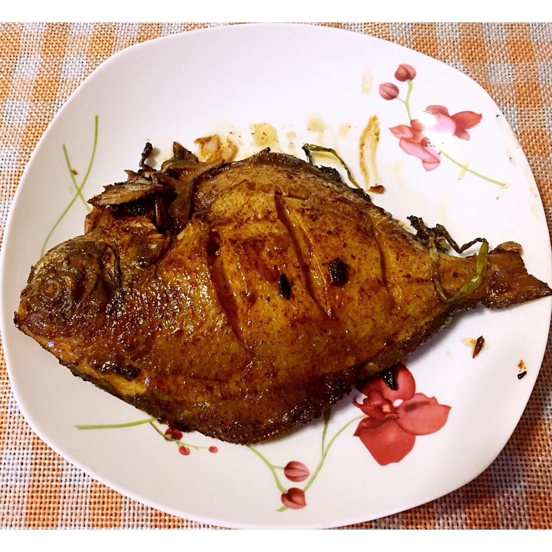 糖醋金鲳鱼