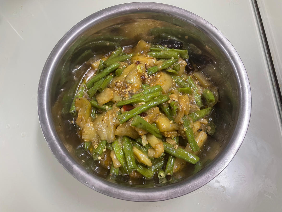 豆角烧茄子