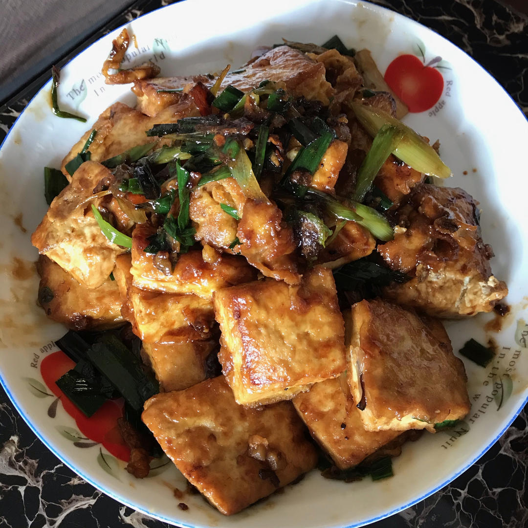 焖煎豆腐
