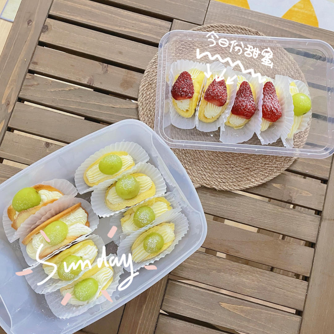 ins超火的小甜品❗️奶油抱抱卷