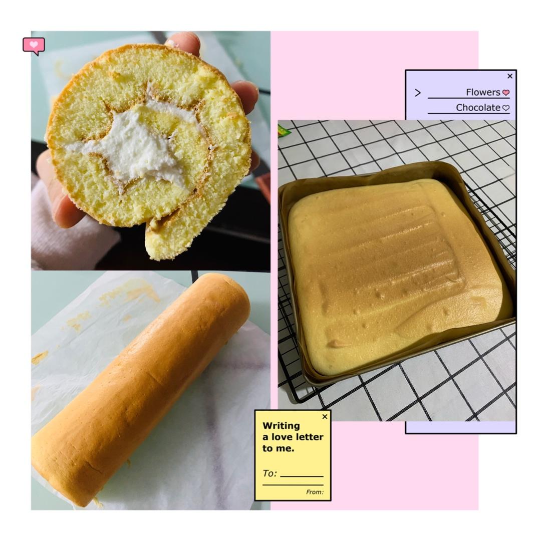 无油轻盈草莓蛋糕卷