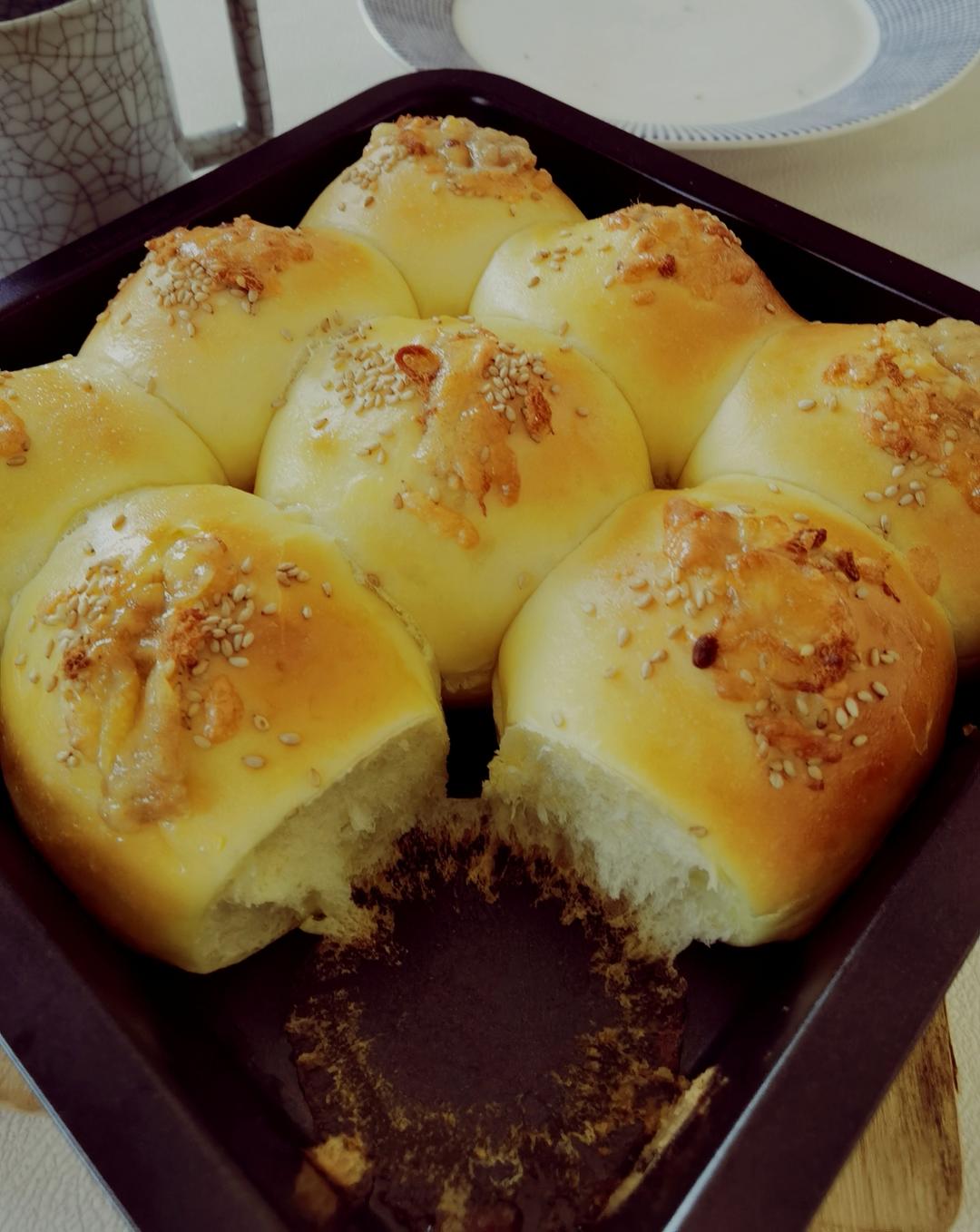 牛奶肉松小餐包（一次发酵）