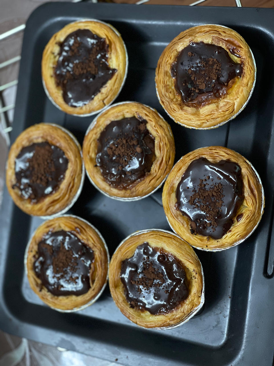 【跟做有奖】🍫网红巧克力爆浆脏脏蛋挞