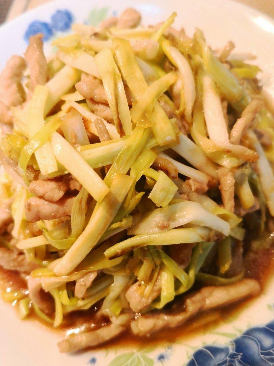 韭黄炒肉丝