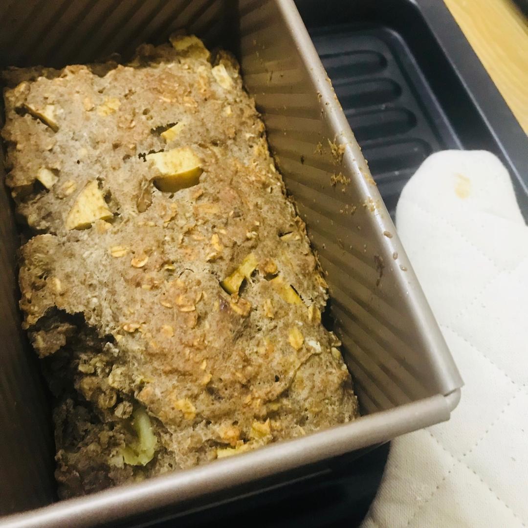 暖香燕麦苹果快手面包丨健康·烘焙