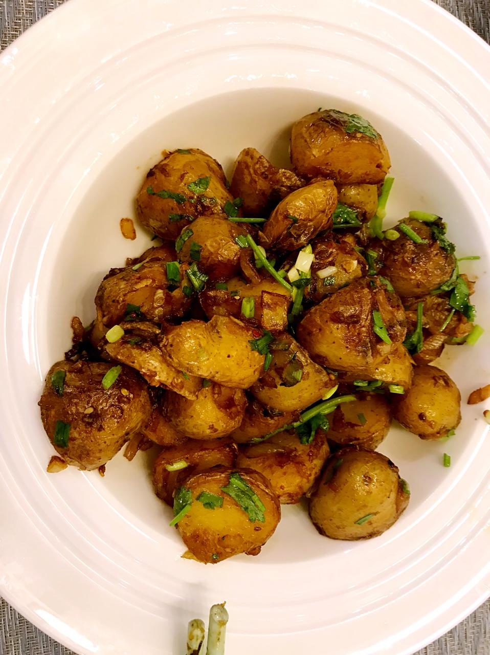 孜然香辣煎小土豆