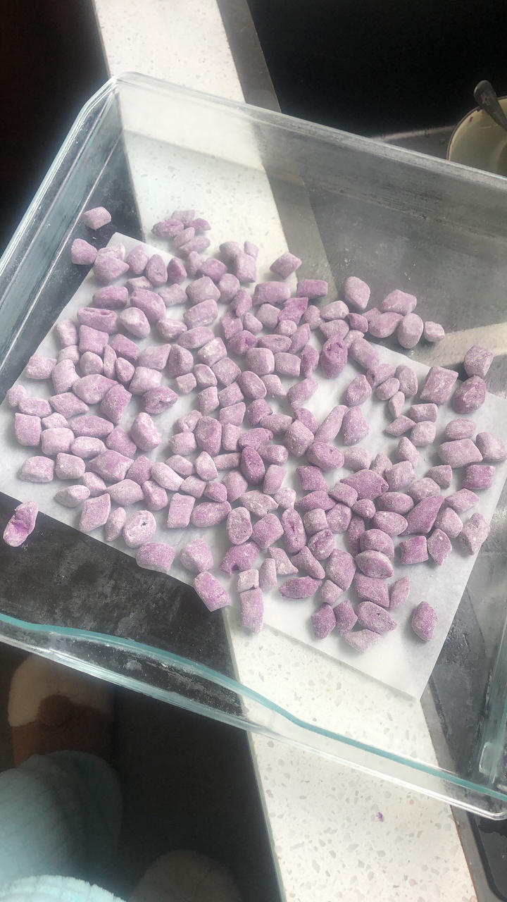 紫薯芋圆，不松散，附上窍门详细比例！