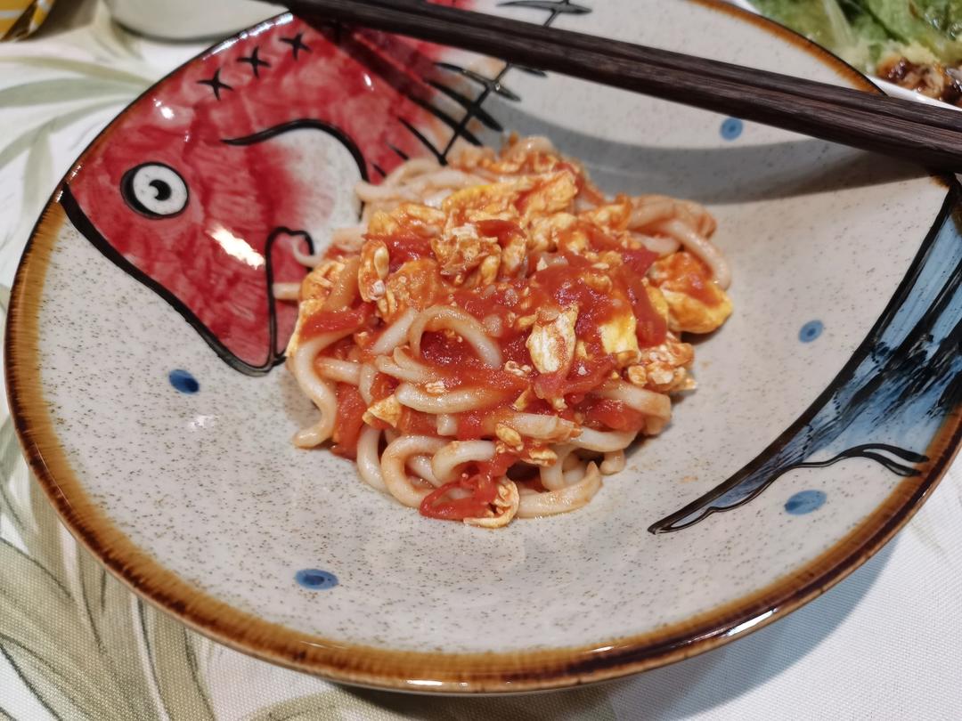 番茄炒蛋乌冬面