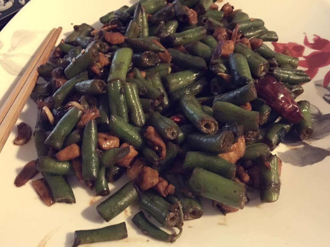 肉沫豆角下饭菜