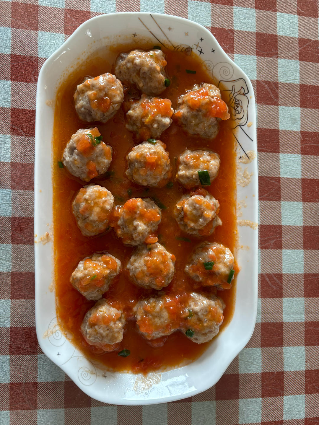 清蒸藕丁肉丸子