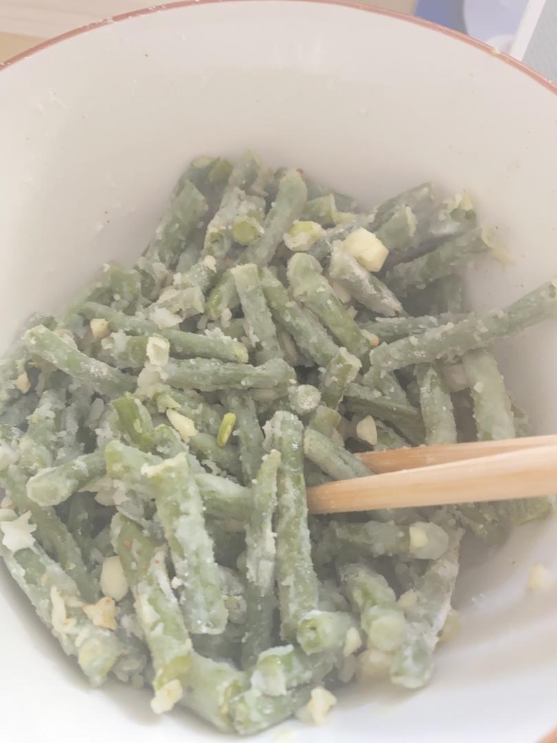 简单蒸豆角