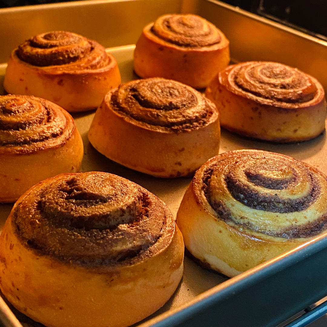 隔夜冷藏发酵鲁邦种肉桂面包瑞士肉桂卷