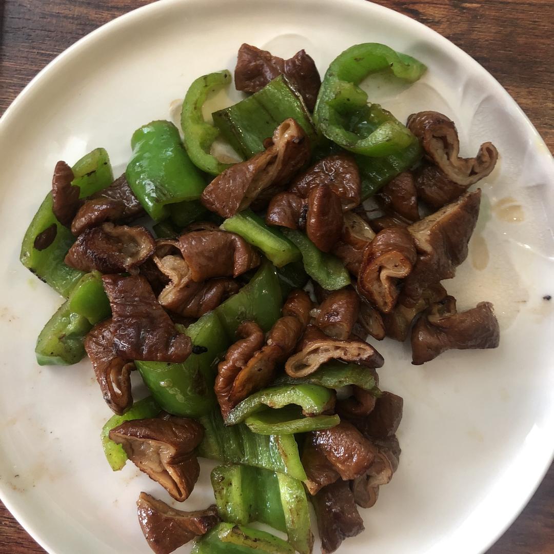 青椒炒肥肠