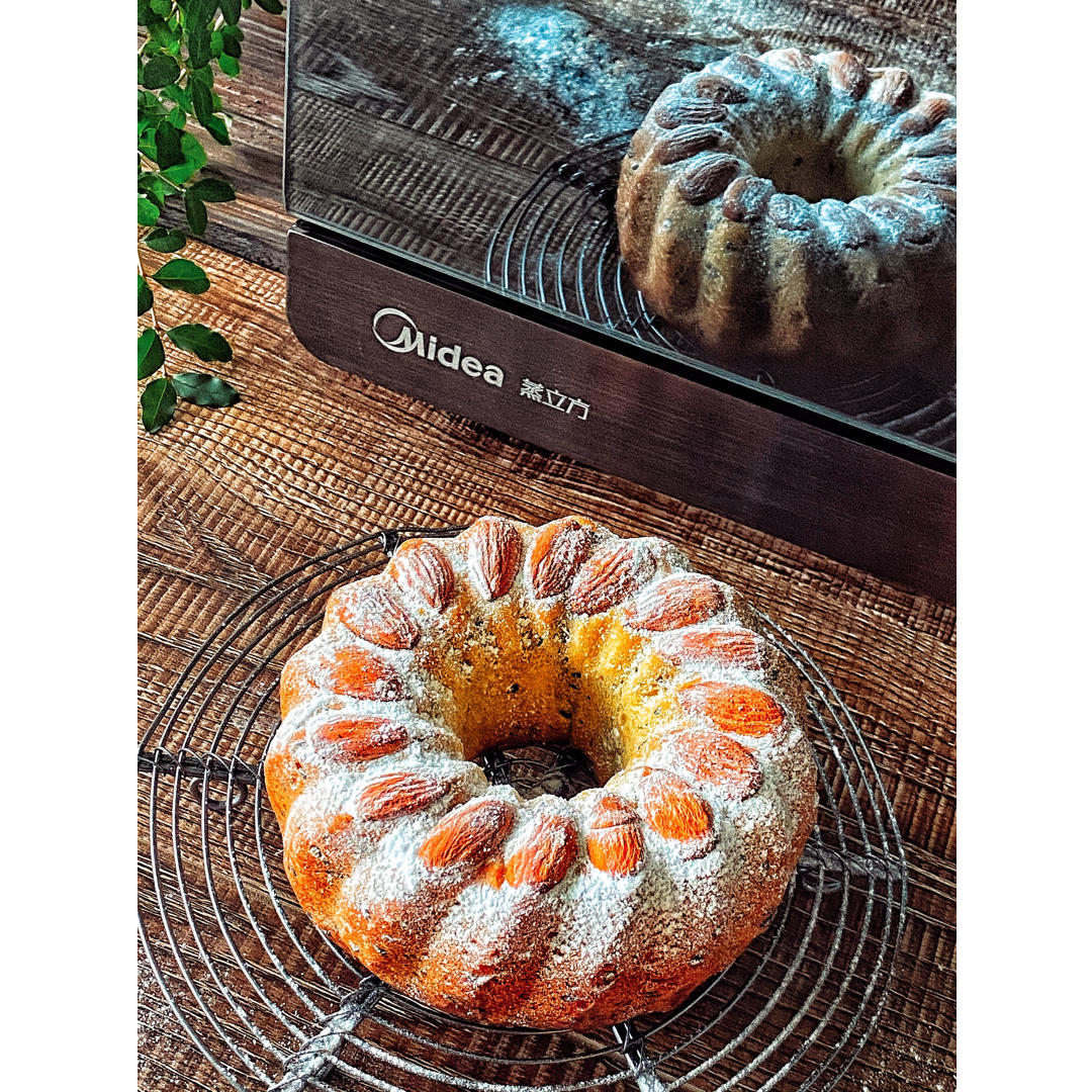 黑芝麻红豆面包|美的燃卡料理炉PG27E0W